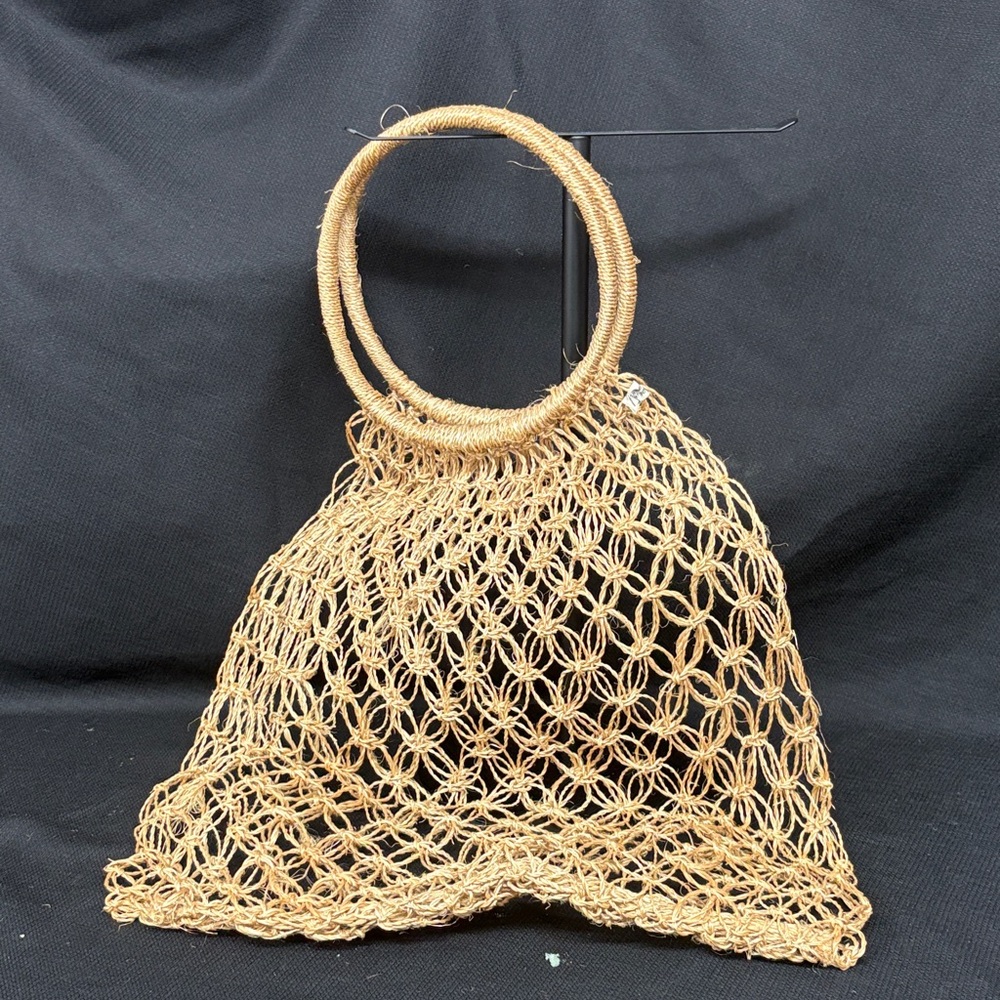 Tan Woven Handbag